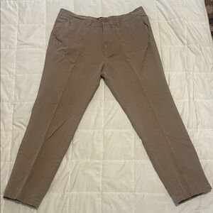 Nautica Men's Tan Pants Tapered leg size 38x32